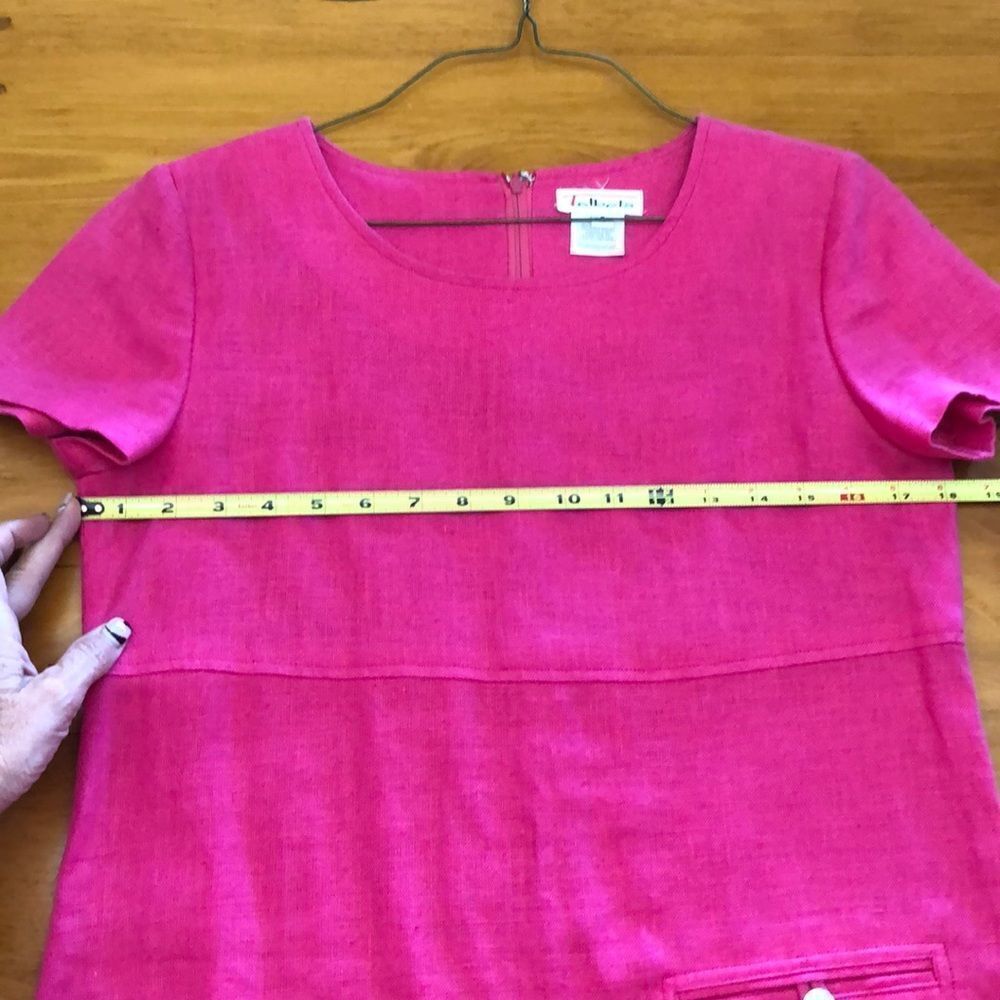 Talbots Short Sleeve Pink Dress - Picture 8 of 12